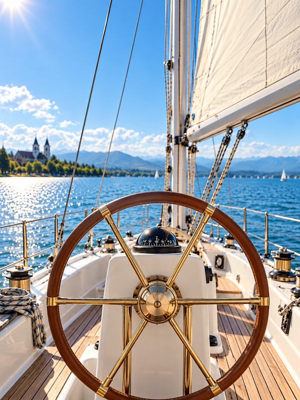Aktuelles im sektlaune.com Blog, dem logbuch, Symbolbild: Segelschiff auf dem Bodensee